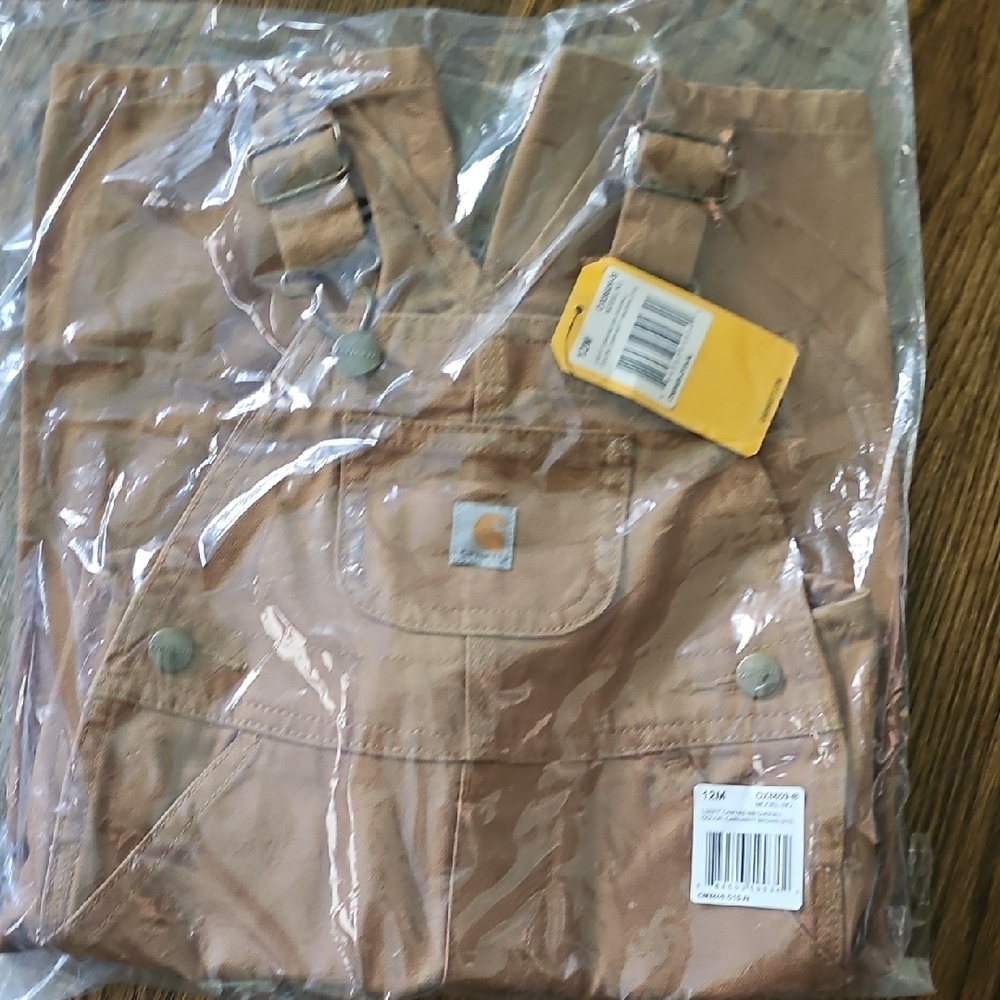 12 month Carhartt Tan Overalls